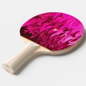Roze abstract patroon tafeltennisbatje (Voorkant Gekanteld)