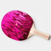 Roze abstract patroon tafeltennisbatje (Zijkant)