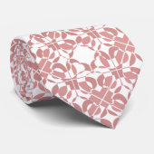 Roze Abstract patroonontwerp Stropdas (Opgerold)