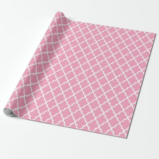 Roze Abstract patroonpapier Cadeaupapier (Uitgerold)