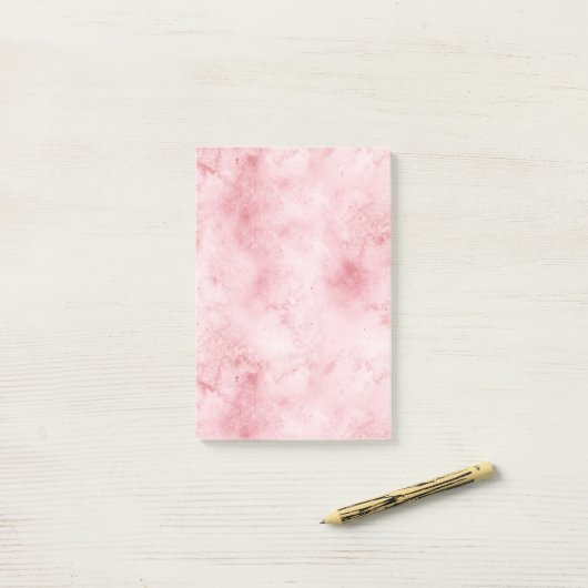 Roze Abstract Post-it® Notes (Op bureau)