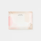 Roze Abstract Post-it® Notes (Voorkant)