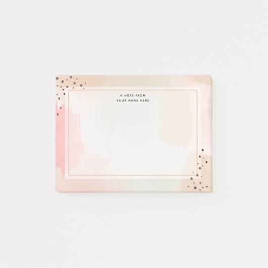 Roze Abstract Post-it® Notes (Voorkant)