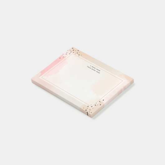 Roze Abstract Post-it® Notes (Schuin)