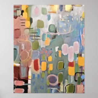 Roze Abstract Poster