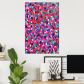Roze Abstract Poster (Thuiskantoor)