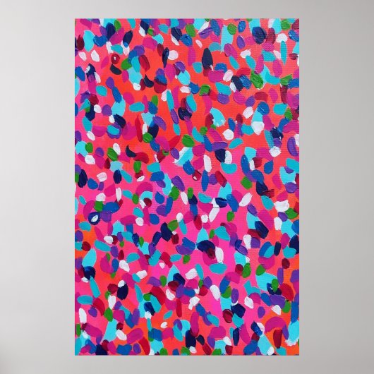 Roze Abstract Poster (Voorkant)