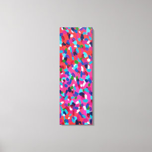 Roze Abstract schilderij Canvas Afdruk