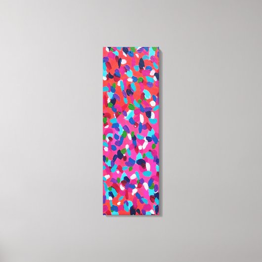 Roze Abstract schilderij Canvas Afdruk (Voorkant)