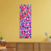 Roze Abstract schilderij Canvas Afdruk (Insitu (Woonkamer))