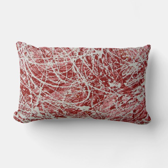 Roze, Abstract Sierkussen voor het schilderen Kussen (Voorkant)