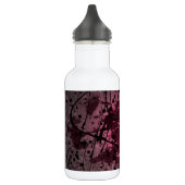 Roze Abstract Splatter Art Waterfles (Links)