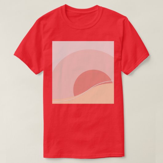 Roze Abstract T-shirt (Design voorkant)