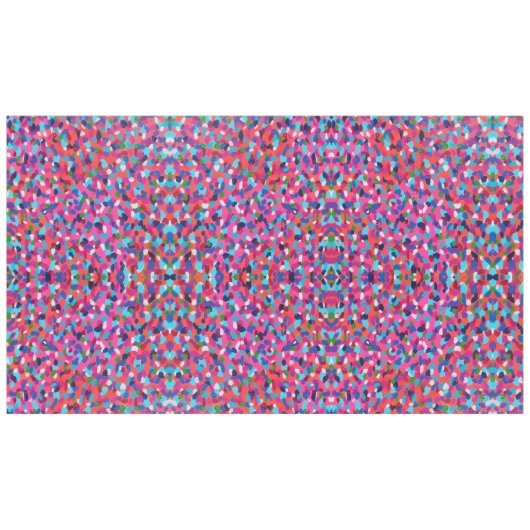 Roze Abstract Tafelkleed (Voorkant (Horizontaal))