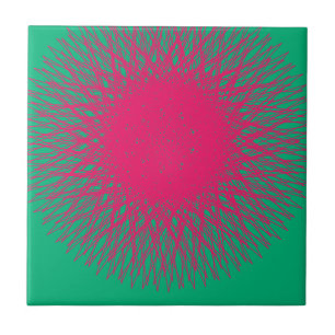 roze abstract tegeltje