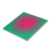 roze abstract tegeltje (Zijkant)