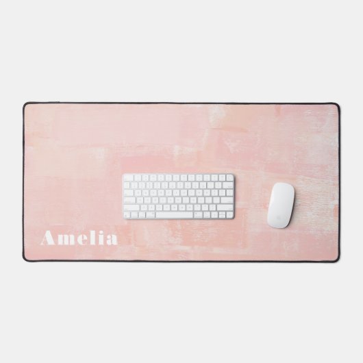 Roze Abstract Textured Bureaumat (Keyboard & Muis)