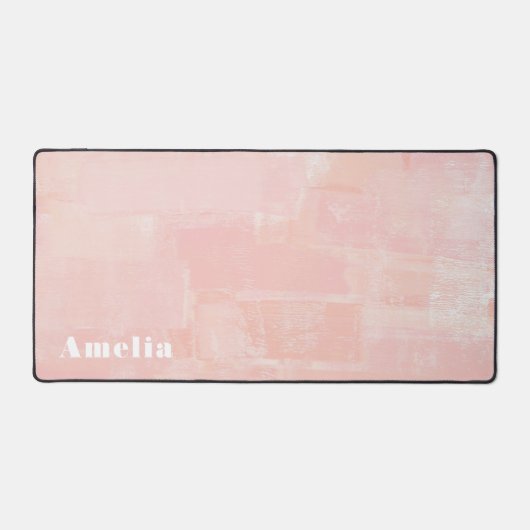 Roze Abstract Textured Bureaumat (Voorkant)