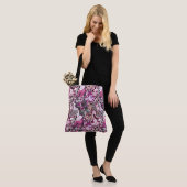 roze Abstract Tote Bag (Op model)