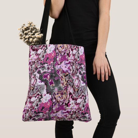 roze Abstract Tote Bag (Dichtbij)