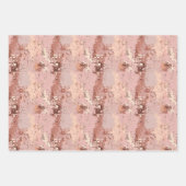 Roze Abstract Trio Inpakpapier Vel (Voorkant 2)