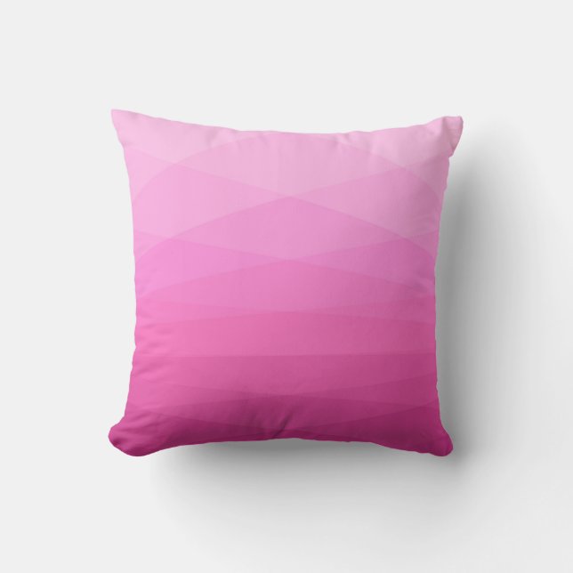 Roze Abstract veelhoekig ontwerp Sierkussen (Voorkant)