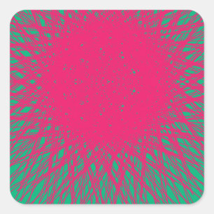 roze abstract vierkante sticker