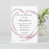 Roze Abstract Vrijgezellenfeest van het hart Kaart (Staand voorkant)