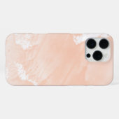 Roze Abstract Waterverf Achtergrond iPhone Hoesje (Achterkant horizontaal)