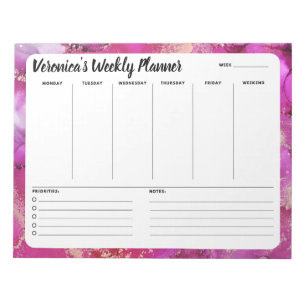 Roze, Abstract wekelijks te gebruiken om een lijst Notitieblok