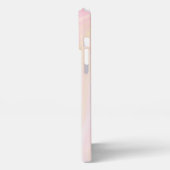 Roze Abstracte achtergrond iPhone Hoesje (Linkerkant)