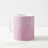 Roze abstracte achtergrond koffiemok (Voorkant links)