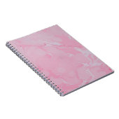 Roze abstracte achtergrond notitieboek (Rechterzijde)