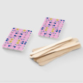 Roze Abstracte afbeelding patroon Handwaaier (Niet-gemonteerd)