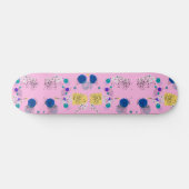 Roze Abstracte afbeelding patroon Persoonlijk Skateboard (Horizontaal)
