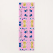 Roze Abstracte afbeelding patroon Yogamat (Achterkant)