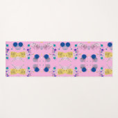 Roze Abstracte afbeelding patroon Yogamat (Voorkant (horizontaal))