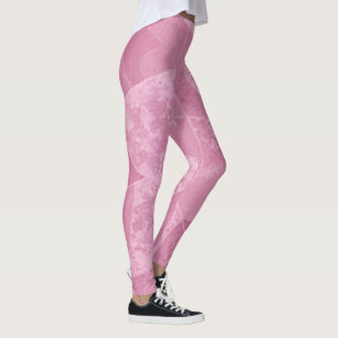 Roze Abstracte art Leggings