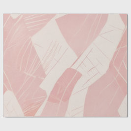 Roze Abstracte Batik Cadeaupapier