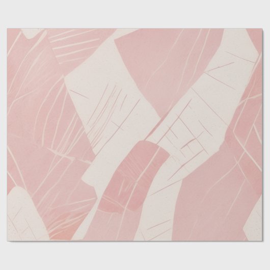 Roze Abstracte Batik Cadeaupapier (Vlak)
