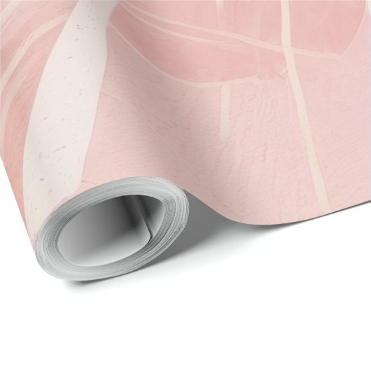 Roze Abstracte Batik Cadeaupapier (Rol Hoek)