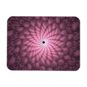 Roze Abstracte Bloem Kunst Magneet (Horizontaal)