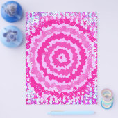 Roze Abstracte Bloem Schrijfboek Papier Bulk Pagin Flyer (Enkel)