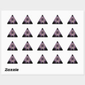 Roze Abstracte bloemen Sticker (Vel)