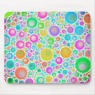 Roze Abstracte Bloementuin Muismat