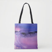 Roze Abstracte Canvas tas (Voorkant)