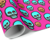 Roze Abstracte Cartoon Verpakkingspapier Cadeaupapier (Rol Hoek)