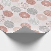 Roze Abstracte cirkel inpakpapier (Hoek)