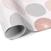 Roze Abstracte cirkel inpakpapier (Rol Hoek)
