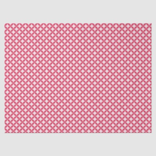 Roze, abstracte cirkels tissuepapier (Voorkant)